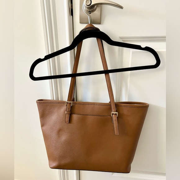 Michael Kors Brown Saffiano Leather Tote - Picture 3 of 11